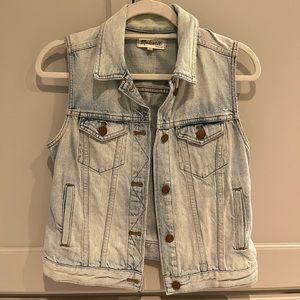 Madewell Jean Jacket Vest